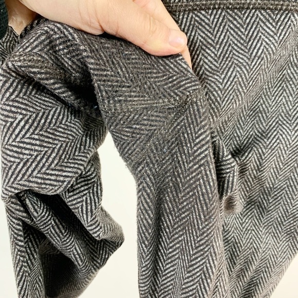Lululemon Wunder Under Giant Herringbone Black Heathered Black Quilt Leggings 6 - Picture 7 of 8